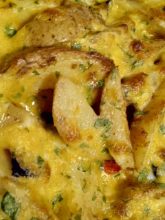 Bratkartoffel-Paprika-Oliven-Gratin Rezepthauptbild