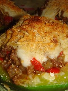 Una foto de Zapallitos rellenos con carne súper fáciles