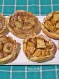 Cestinhos folhados de frutas (maçã e banana)