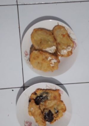 Foto resep Pisang goreng isi coklat / tiramisu
