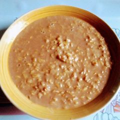 A picture of Date Syrup Oat Pudding.