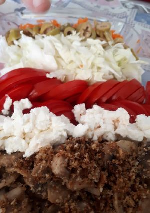 عکسی از دستور سالاد قارچ