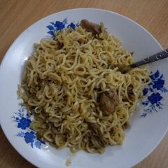 Indomie and Leftover Stewed Chicken A picture of Indomie and Leftover Stewed Chicken.