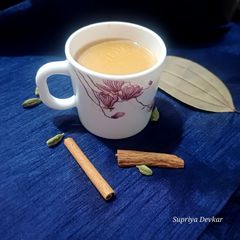 A picture of Ashwagandha masala tea.