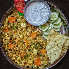 Veg tahiri rice A picture of Veg tahiri rice.