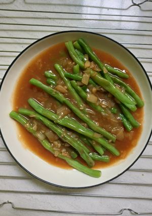 Foto resep Tumis Buncis Saus Bawang