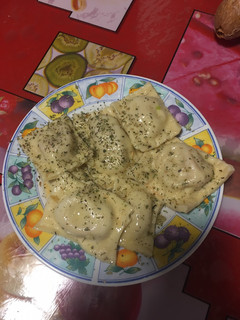 Una foto de Raviolis caseros de queso