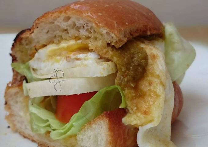 Simple Egg Burger
