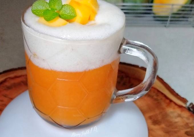Cara bikin Float Delight Juice Mango