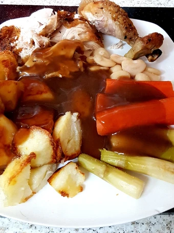 Easy Steps to Prepare Just my Roast Chicken Dinner. 😘 the Awesome  So Delicious