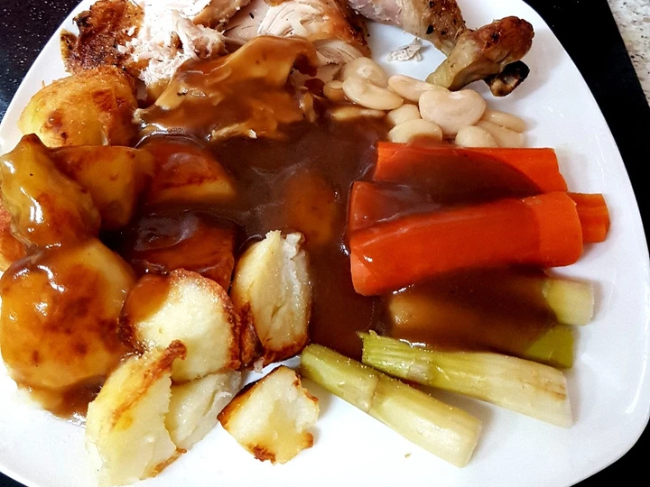 Easy Steps to Prepare Just my Roast Chicken Dinner. 😘 the Awesome  So Delicious