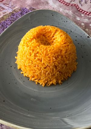 Una foto de Arroz naranja