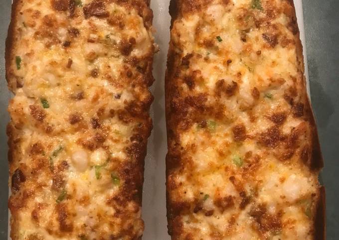 Steps to Prepare Any-night-of-the-week Loaded cheesy garlic bread