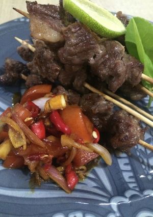 Foto resep Sate daging Bumbu Kecap