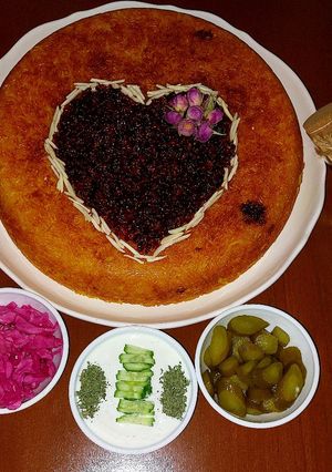 عکسی از دستور ته چین مرغ