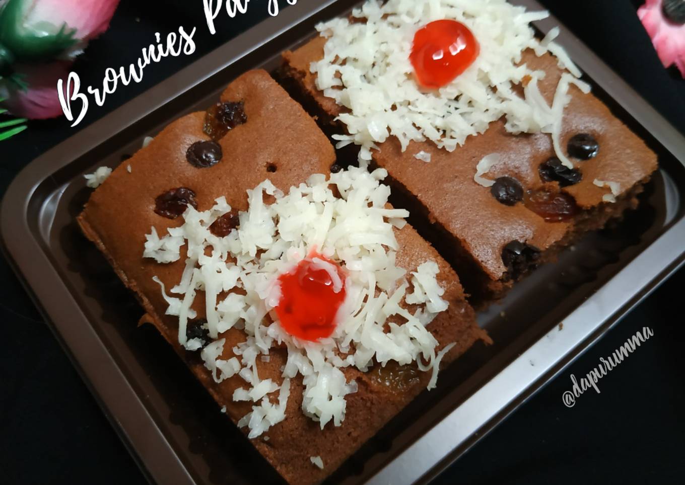 Brownies panggang choco kismis