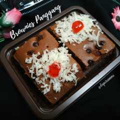 A picture of Brownies panggang choco kismis.