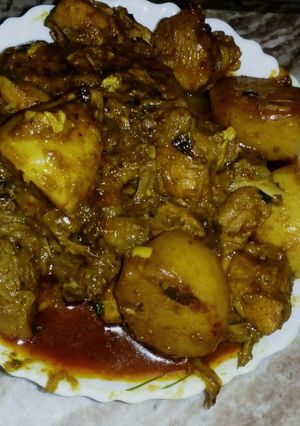 A picture of Chicken curry.