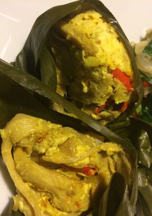 Foto resep Pepes jamur dan tahu
