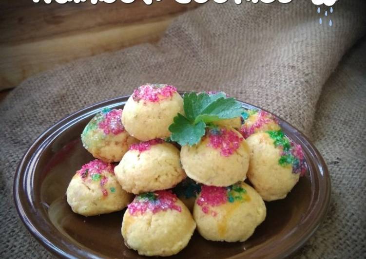 Cara Campuran saat makan malamRainbow Cookies