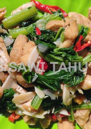 Foto resep Tumis Sawi Tahu Pong