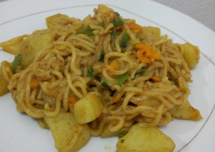 Step-by-Step Guide to Prepare Award-winning Veggie Noodles with sweet potatoes