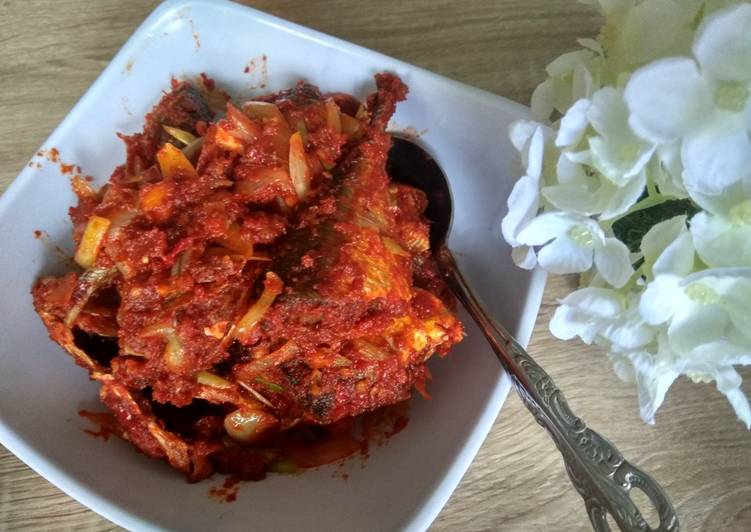 Langkah mengolah Kembung Sambal Merah, Enak Banget