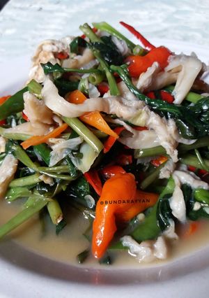 Foto resep Tumis kangkung jamur