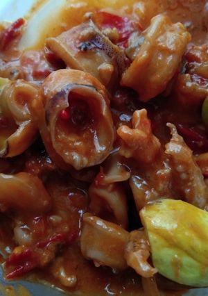 Foto resep Cumi pete saos tomat