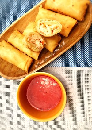 Foto resep Lumpia Udang Ayam (Snack MPASI 1Y+)