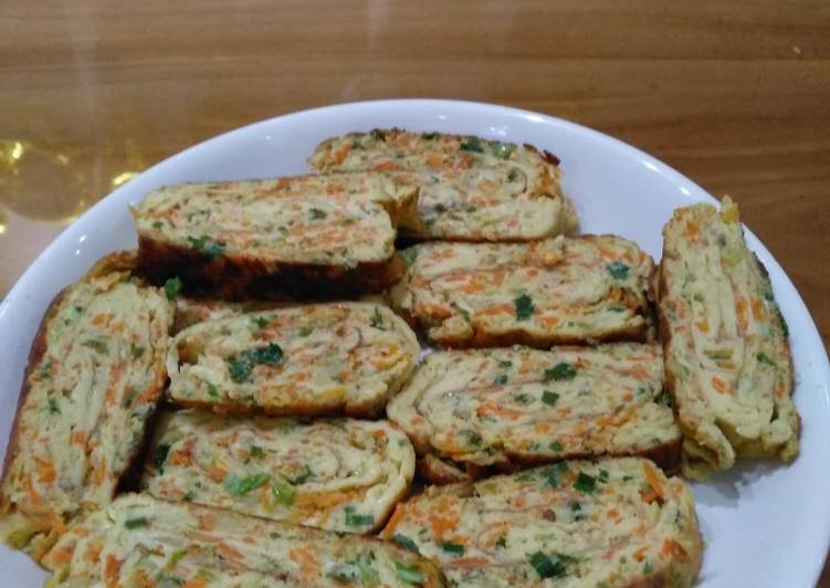 makanan Telor dadar gulung Jadi, mengenyangkan
