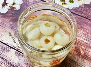 Hình của món Trái Vải Ngâm Đường Phèn.