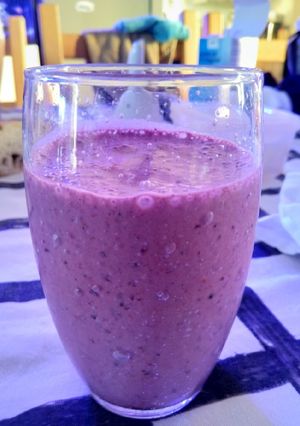 Une photo de Milkshake fruit rouge