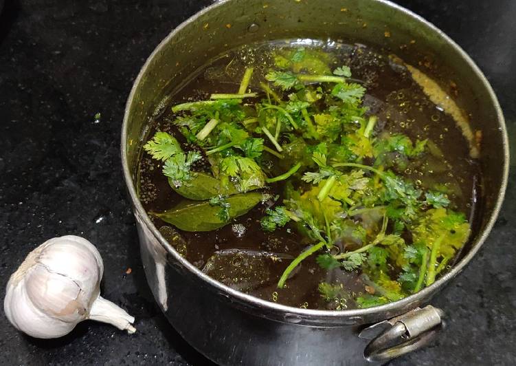 How to Prepare Perfect Garlic pepper rasam without tomato