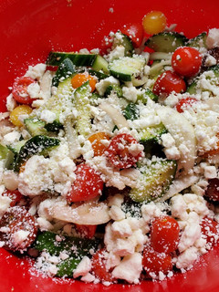A picture of Cucumber-Tomato salad.
