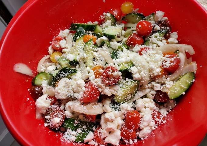 Easiest Way to Prepare Quick Cucumber-Tomato salad
