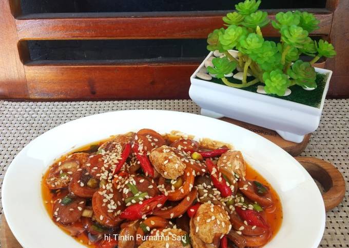 Sosis Bakso Ikan Saus Teriyaki