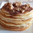 Pancake con nutella e noci