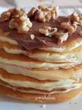 Pancake con nutella e noci