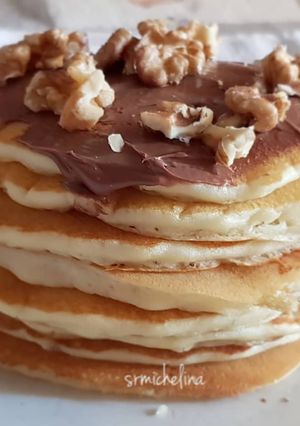 Foto di Pancake con nutella e noci