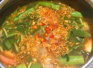 Hình của món Lẩu Cá Bóp Măng Chua.