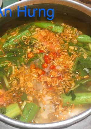 Hình của món Lẩu Cá Bóp Măng Chua.