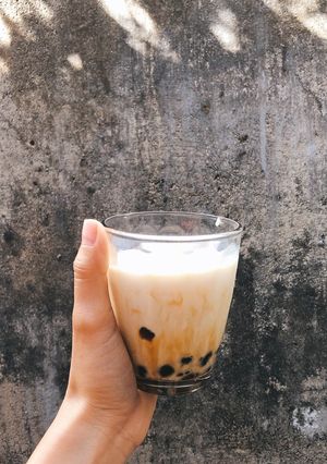 Hình của món Sữa tươi trân châu đường đen.