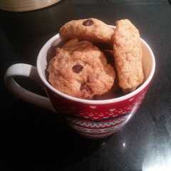 Una foto de Cookies con pepitas 3 chocolates