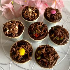 A picture of Baked mini cupcakes.