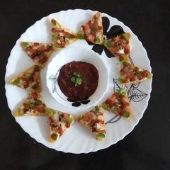 A picture of Veg nachos.