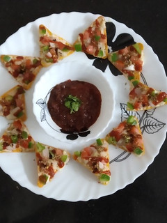 A picture of Veg nachos.