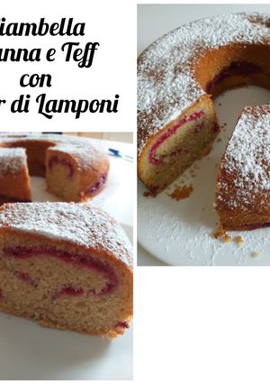Foto di Ciambella Panna e Teff con Cuor di Lamponi Gluten Free