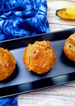 A picture of Spiced Pumpkin Banana Muffins.