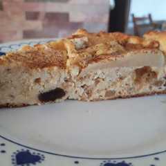 Una foto de Tarta de ricota y manzana (sin harina y sin azúcar)
